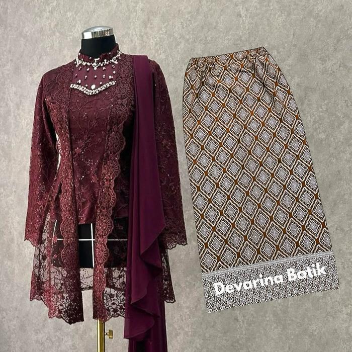 Devarina - Kebaya Kutubaru KINARA Kebaya Kutubaru Modern Kebaya Wisuda Kebaya Kondangan Kebaya Lamar