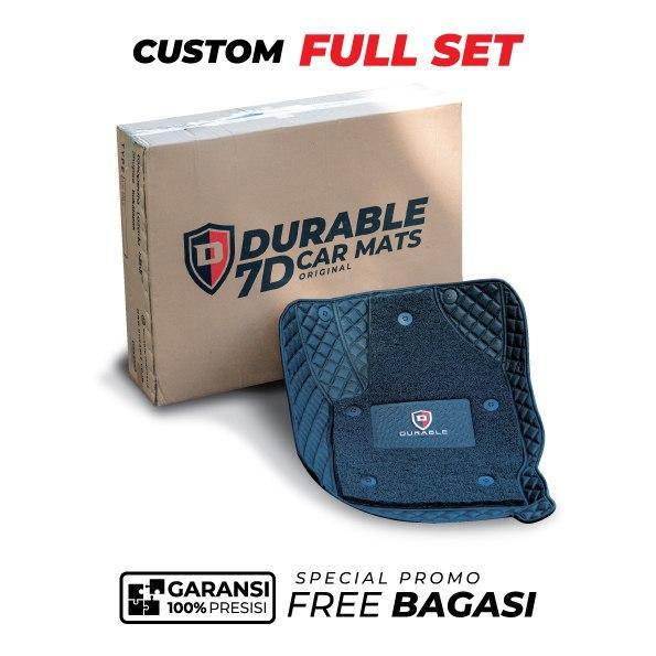 Karpet Mobil Durable 7D Khusus Rush Terios Premium Coil Custom Fit - Hitam Full, Terios