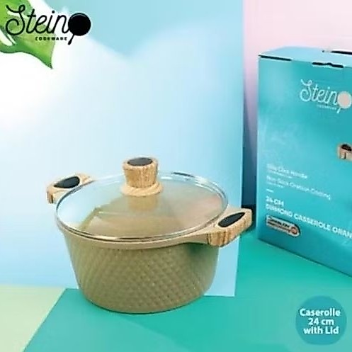 STEIN DIAMOND CASSEROLE 24CM DIAMOND CASSEROLE GRANITE