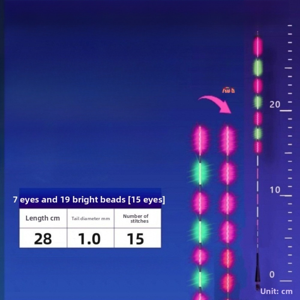 Double-sided LED LED Fishing Smart Float Top Super Bright Luminous Electronic Floats Buoy Ultra Sens