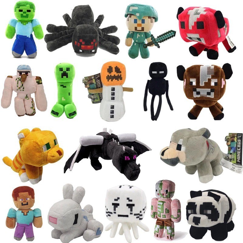 Boneka MineCraft Zombie Boneka Creeper Boneka Ender Dragon Boneka Zombie Boneka Spider New