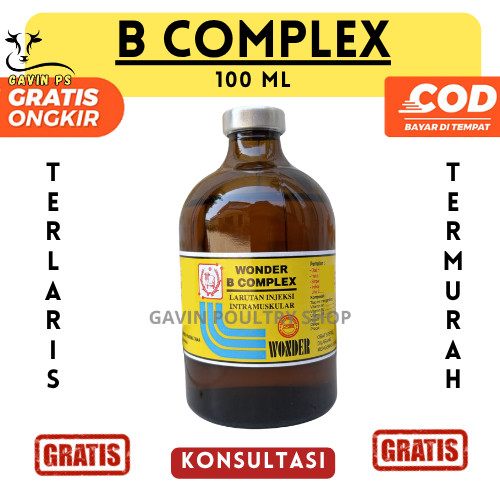 WONDER B COMPLEX 100 ml - Vitamin B Kompleks Hewan