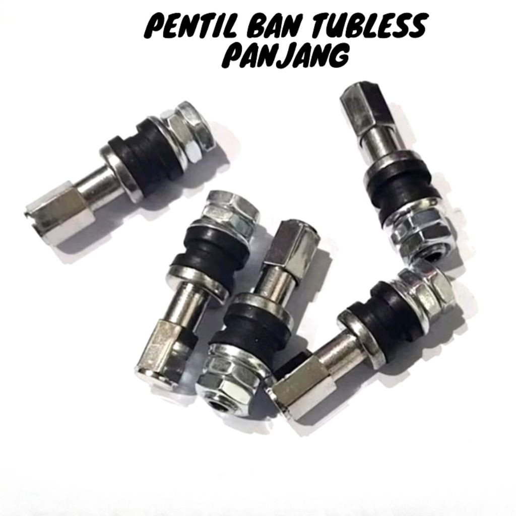 PENTIL BAN TUBELESS STAINLESS STEEL DRAT DALAM/COP PENTIL BAN TUBLES BESI CHROME PANJANG DRAT DALAM 