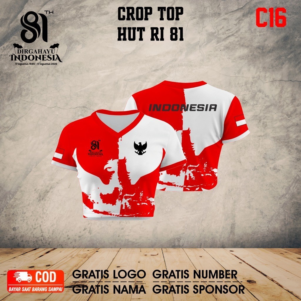 Arena Jersey - Kaos crop top wanita bahan jersey milano