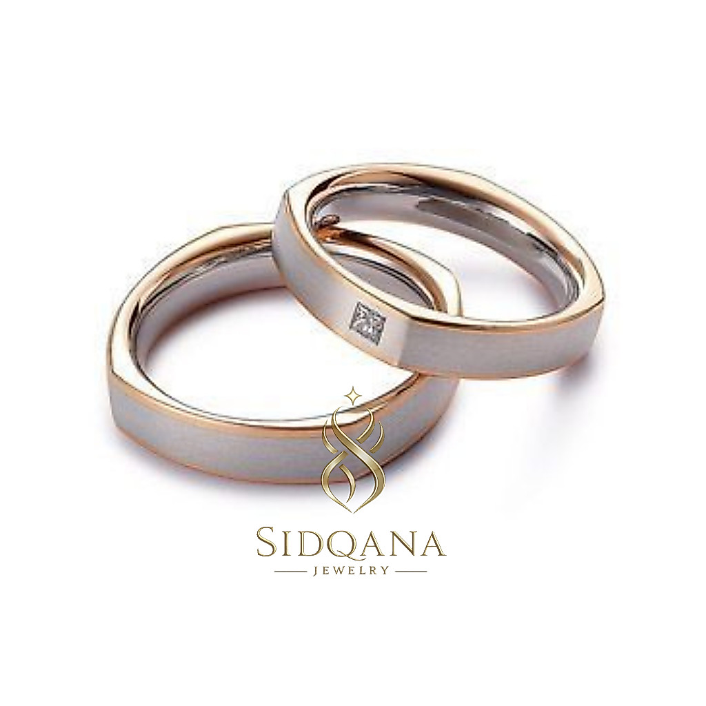 Sidqana Jewelry - Cincin Couple Silver Perak Murni - Couple Ring