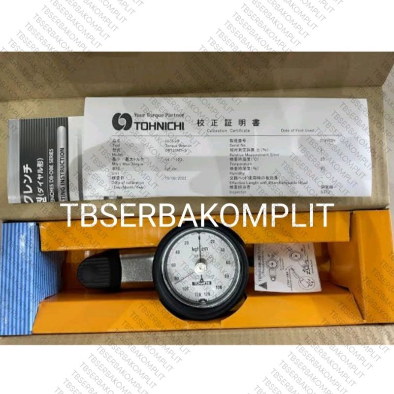 Tohnichi DB120M5-S 1/4" Dial Torque Wrench Ratchet Kunci Torsi 14kgf cm - 120kgf cm Ada Sertifikat K