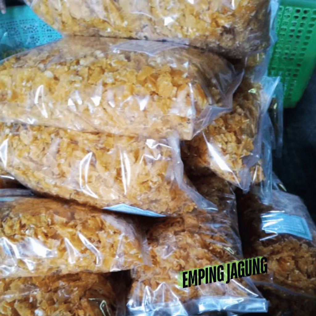 Termurah emping mentah 1 kg emping manis mentah emping jagung pedas manis Margasano