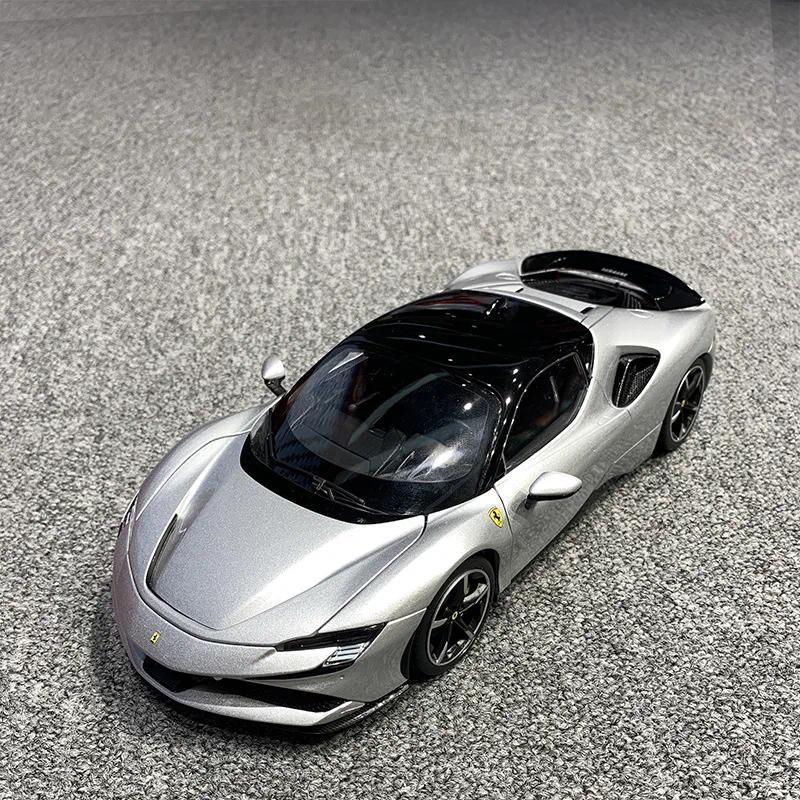 Bburago Alloy Car Model For Collector Bburago1/18SF90 Simulation Alloy Car Model Metal Car Model Orn