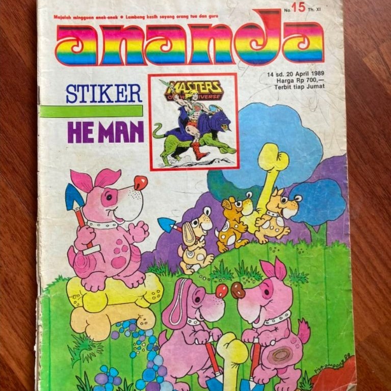 Majalah mingguan anak - Ananda nomor 15 tahun 1989