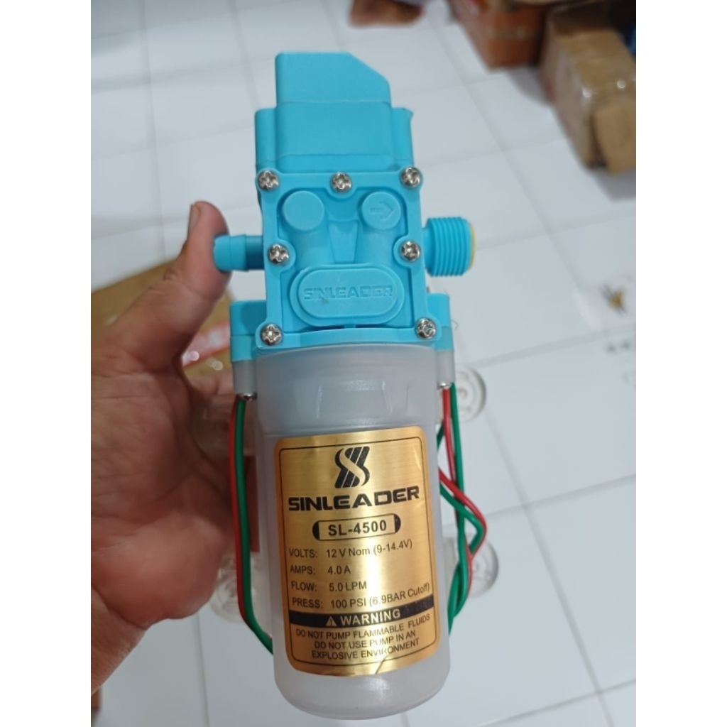 Pompa DC Dinamo Sprayer elektrik Sinleader Transparant 4949 - Otomatis Bertekanan tinggi