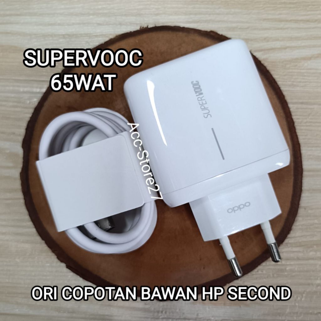 Charger ORI Copotan Opo 65Wat Reno 5/6/4 Pro SUPERVOOC Bawan Copotan HP Second ORI 100%