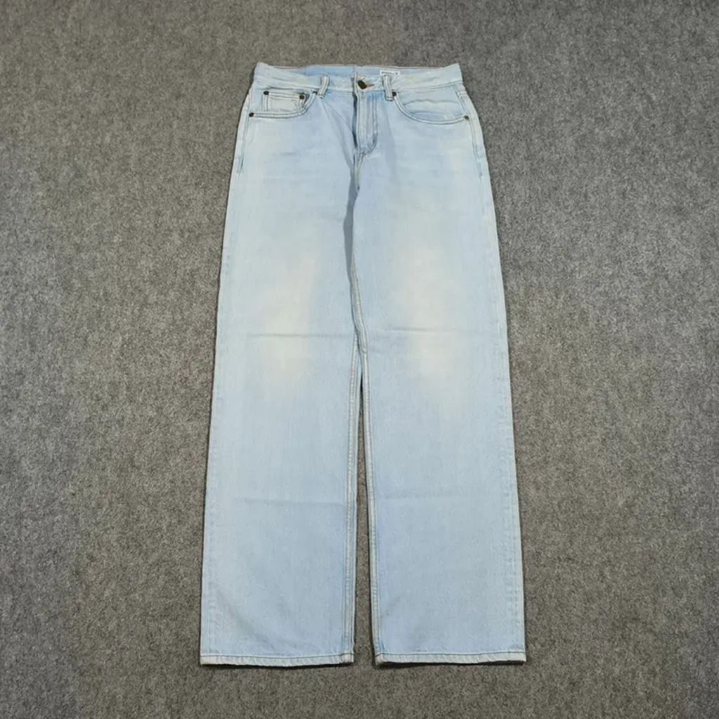 Celana Baggy jeans panjang pria MODNINE size 29 second