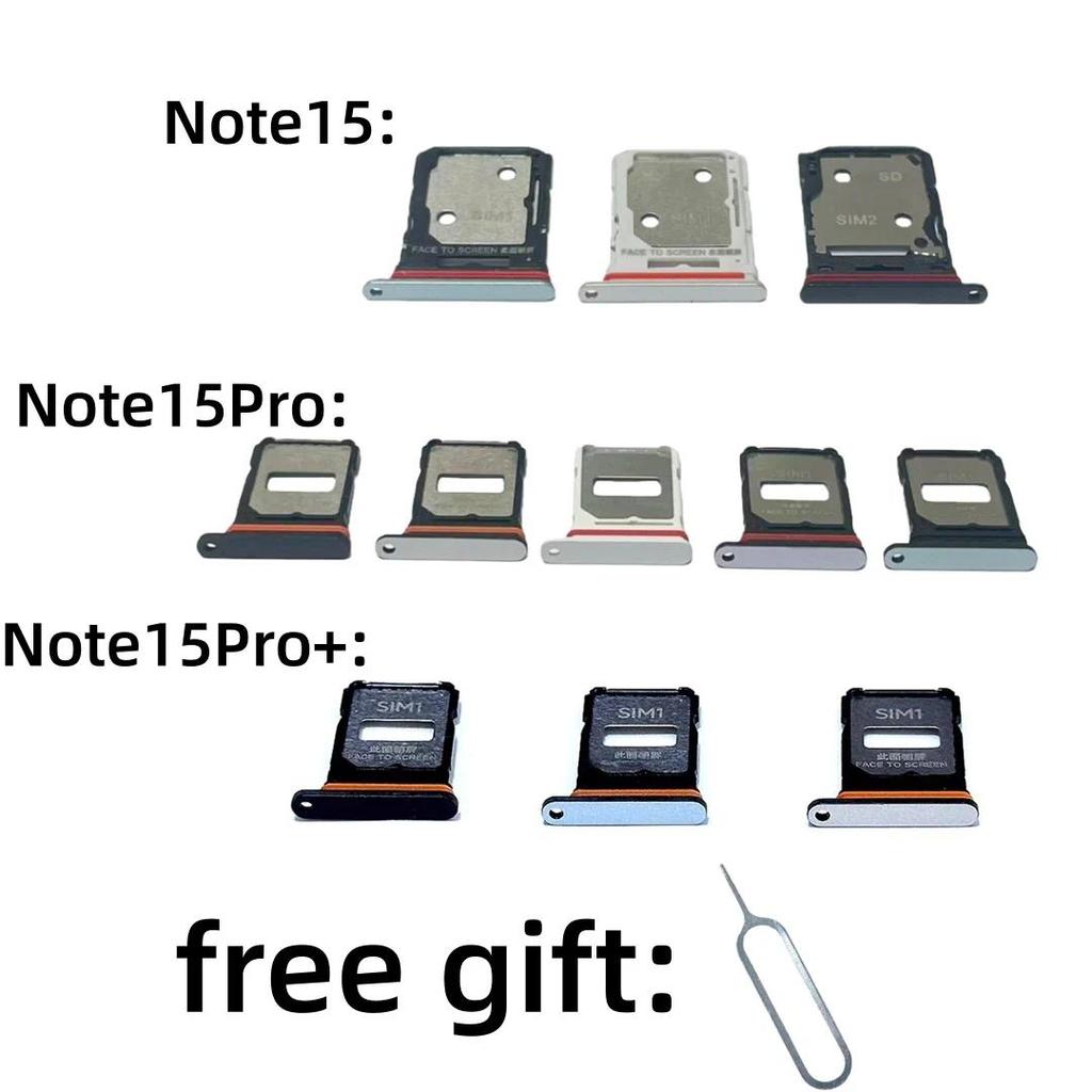 SIM Card Tray chip slot drawer card Holder For Xiaomi Redmi Note15 Note15Pro Note15ProPlus Note15Pro