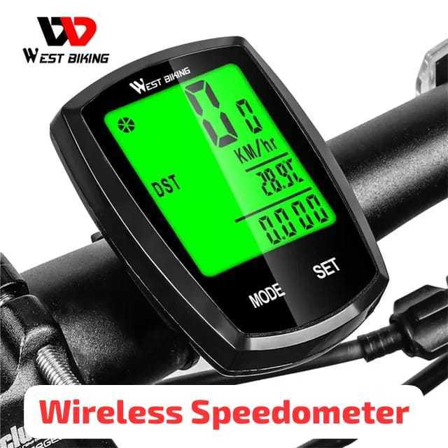 Foto West Biking Speedometer Odometer Wireless Speedo meter Sepeda Bicycle Computer Waterproof