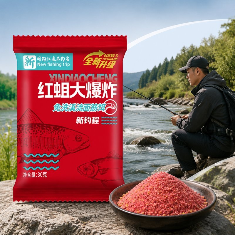 Umpan Mancing Di Kali 30g Tanpa Cuci 1pcs Ikan Batu Dan Wader Praktis Anti Arus Deras Air Tawar