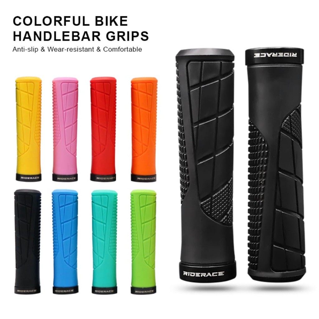 Foto Riderace Handgrip handgrib grip single lock anti slip untuk sepeda