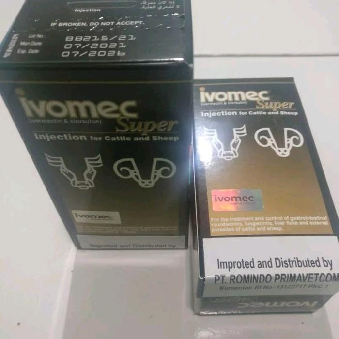 Obat Hewan Ternak Cair Asli Ivomec 100% Original