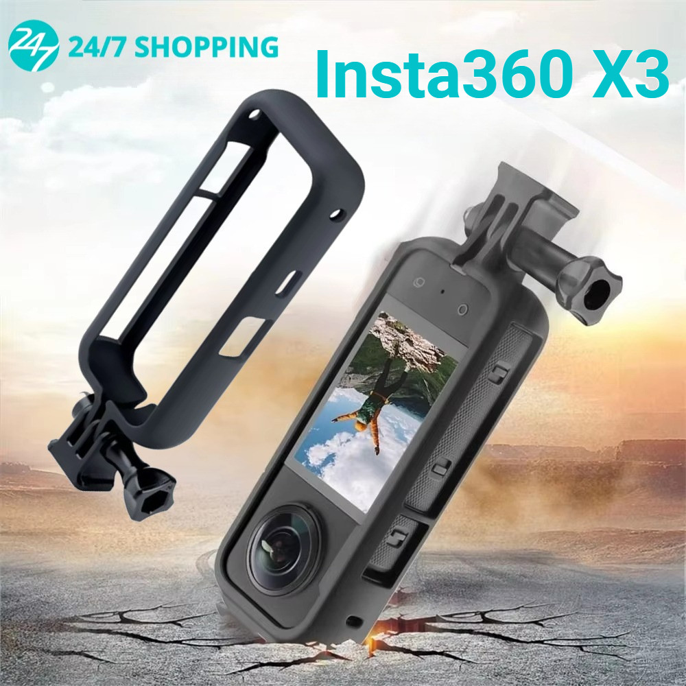 Silicone Case Insta 360 X3 / Bingkai Plastik Insta 360 X3 / Anti Gores Insta 360 X3 / Frame Insta 36