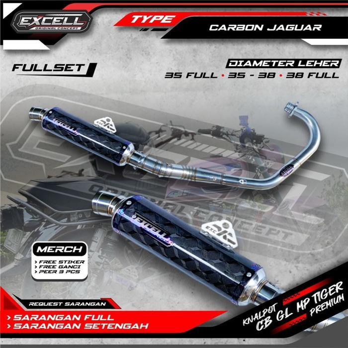 KNALPOT EXCELL ORIGINAL MODEL JAGUADR KARBON PNP CB GL MP TIGER