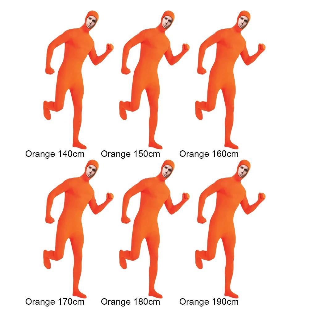 Black zentaI Full Bodysuit for Men Women Halloween Carnival Cosplay Custome Skin Tight Jumpsuit Span