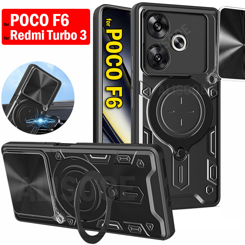 CASE XIAOMI POCO F6 / REDMI NOTE 3 MAGNETIC CASE SLIDE CAMERA #BLUES