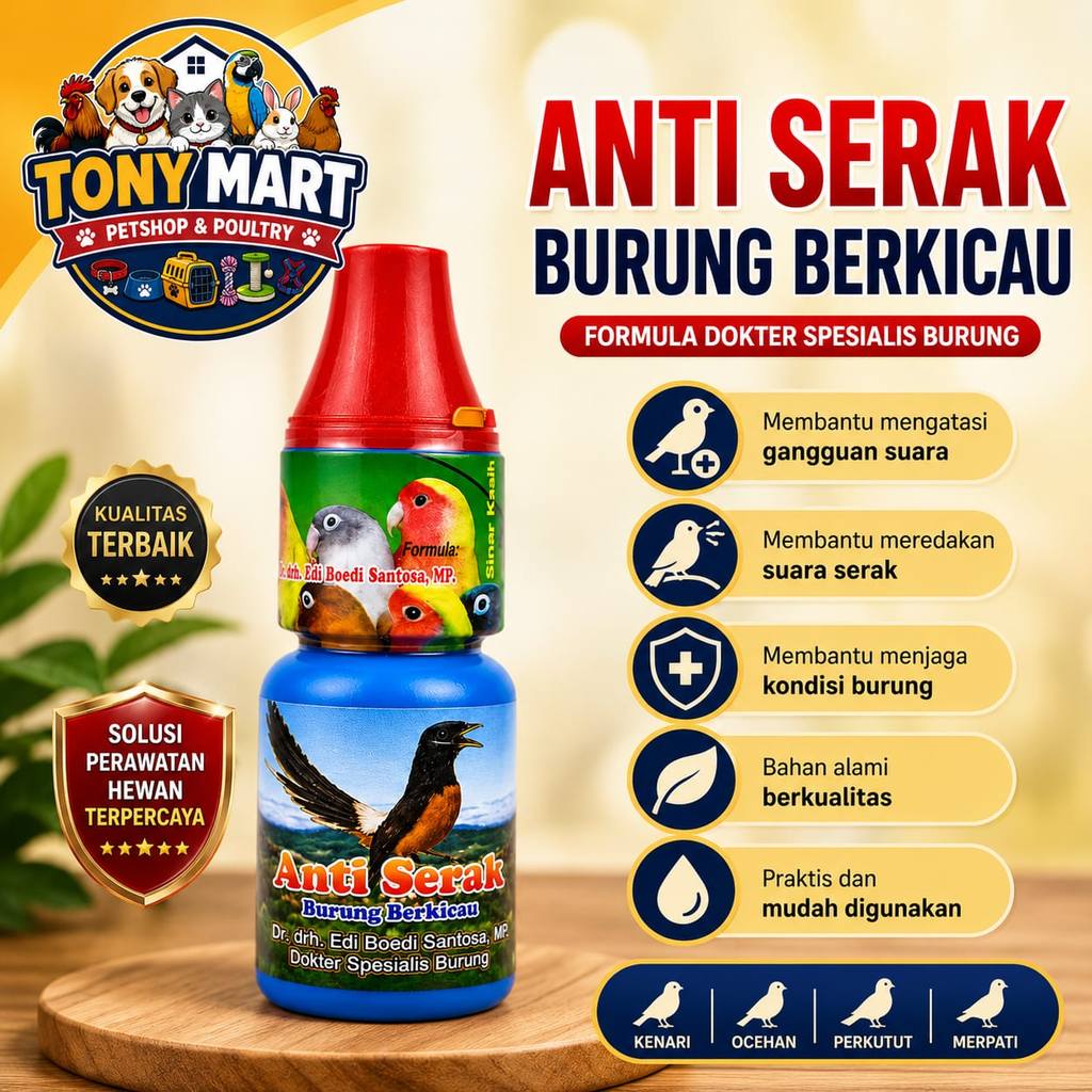 Anti Serak Obat Burung Berkicau