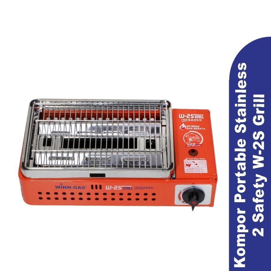 WINN GAS Kompor Gas Portable Panggang BBQ 2S Grill & BBQ