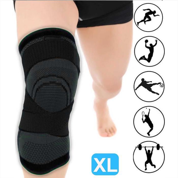 Aksesoris Sport= TaffSPORT Deker Pelindung Lutut Knee Support Knee Pad - XL