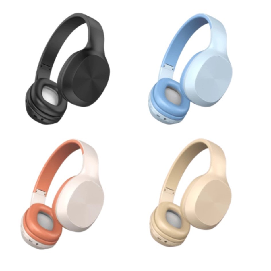 C2237 Headphone Bluetooth Gaming Wireless Earphone Sport Murah Over Ear Headset Bando Bass