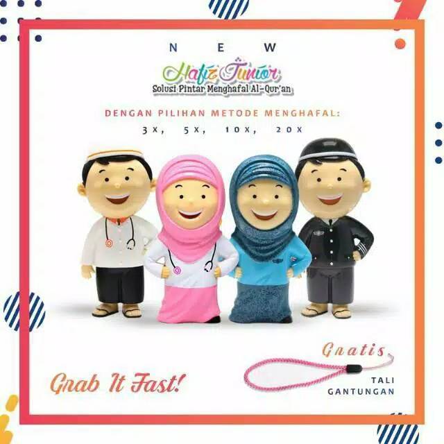 PROMO New Hafiz/ Hafizah Junior (Bonus Hafiz Car) New Version Alqolam doll  dan hafiz hafizah junior