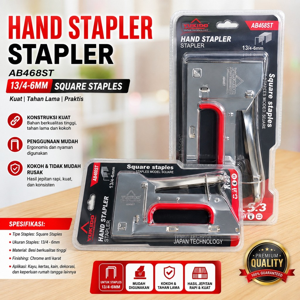 MURAH LEBAY Rapide Staple Gun Tacker R23 - Staples Gun Rapid Gun Tacker R23