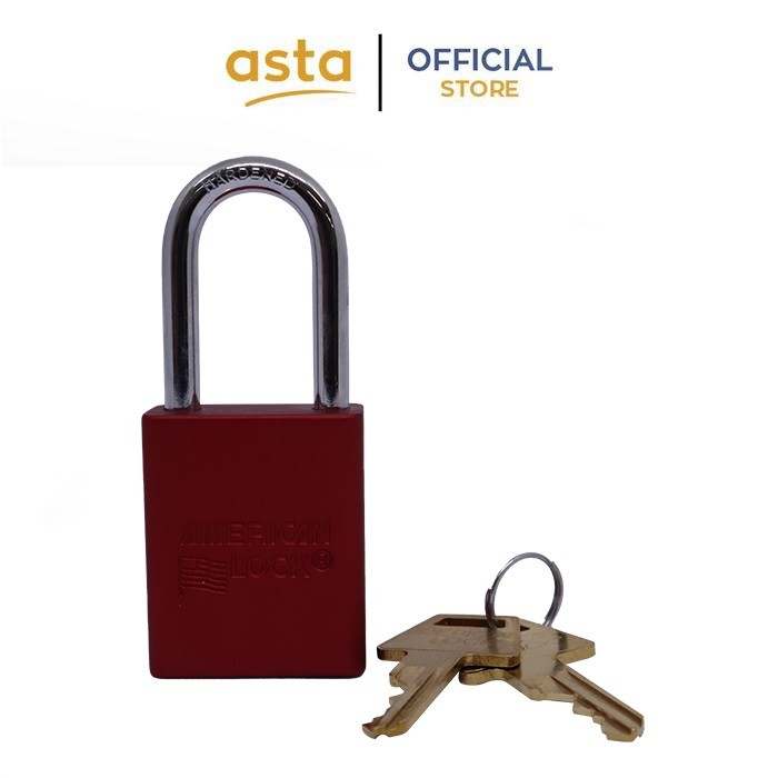 Padlock-Master Lock-406--Red / Merah