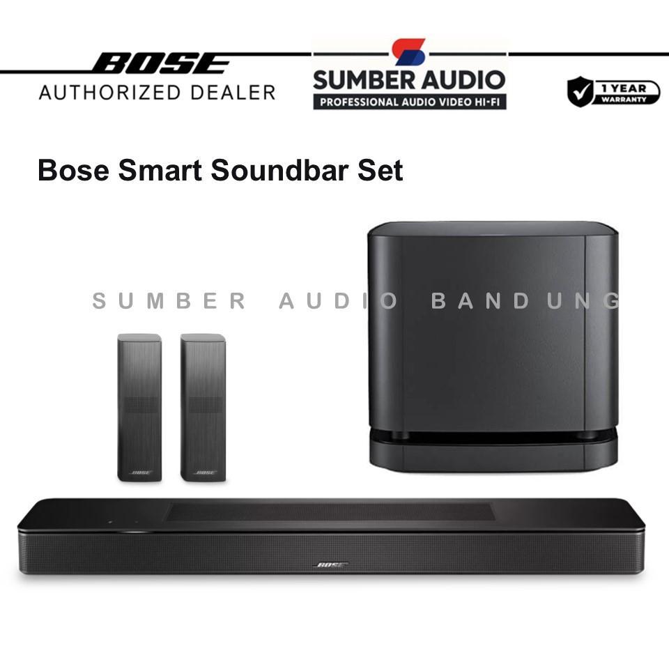 Bose Smart Soundbar + Bose Bass Module 500 + Bose Surround Speaker 700 | Bose Soundbar Speaker Home 