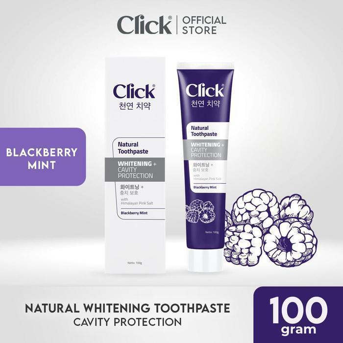 Click Natural Toothpaste Whitening + Cavity Protection