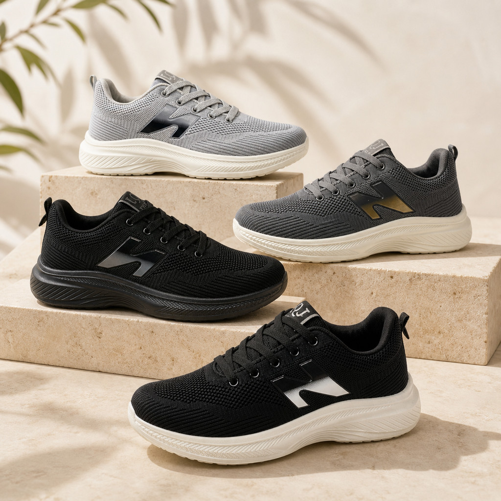 SGD <FREE BOX>  Sepatu Sneakers Wanita Sport Shoes 3012