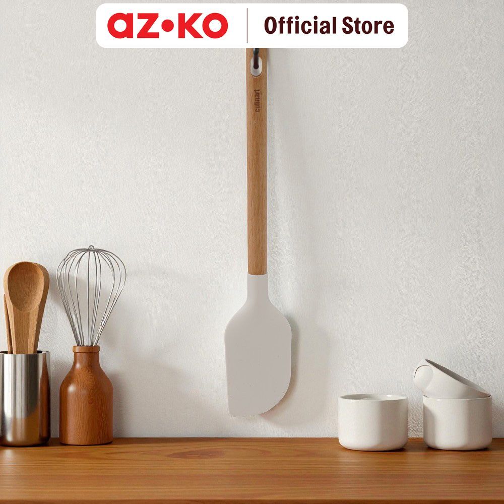AZKO Culinart Spatula Silikon - Putih Alat Masak Cookware Sutil Sudip Sodet