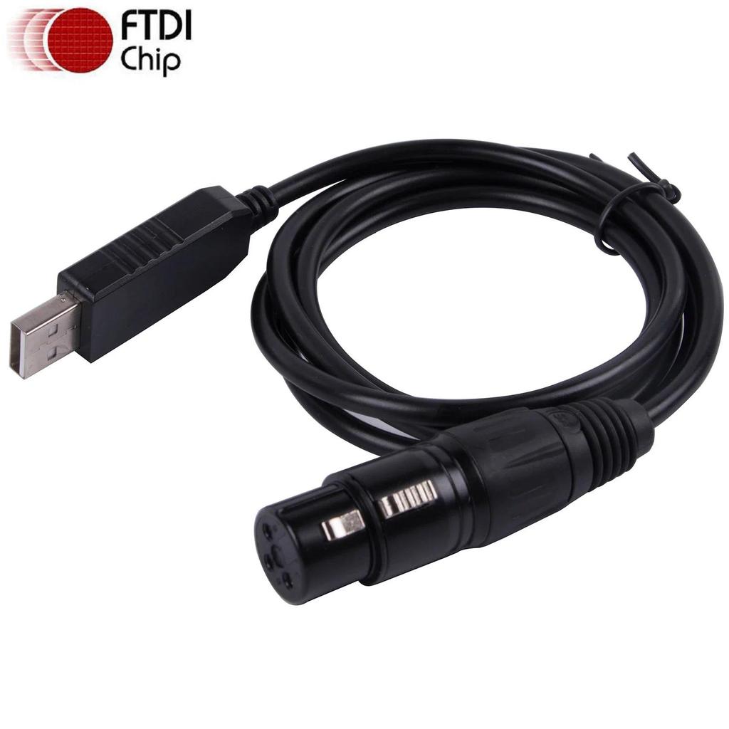 DMX To USB Converter Interface Adapter Cable Stage Lighting Effect PC Dmx Controller mmer USB DMX512