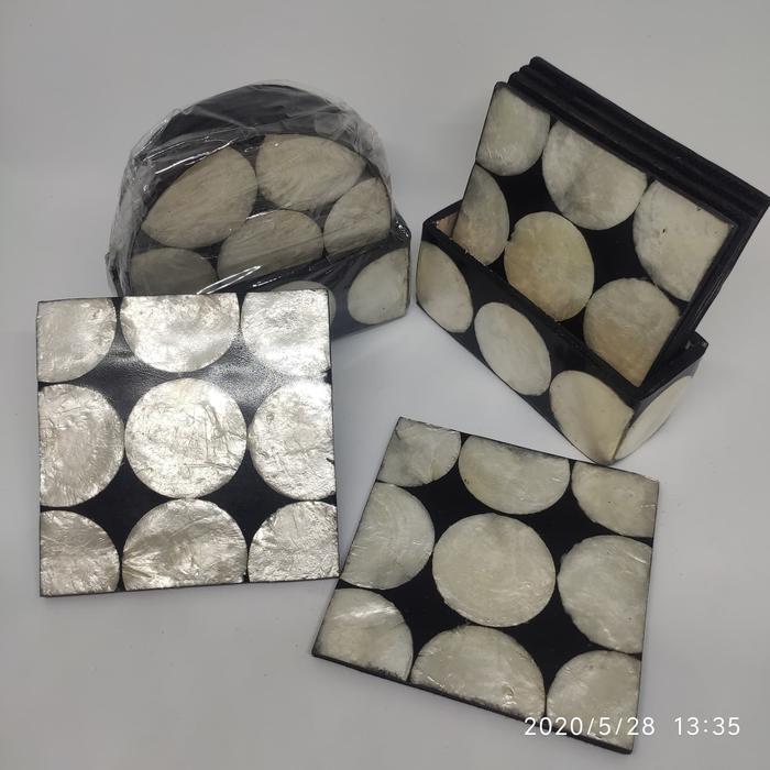 coaster kerang/tatakan gelas/coaster kerang elegan kualitas export2