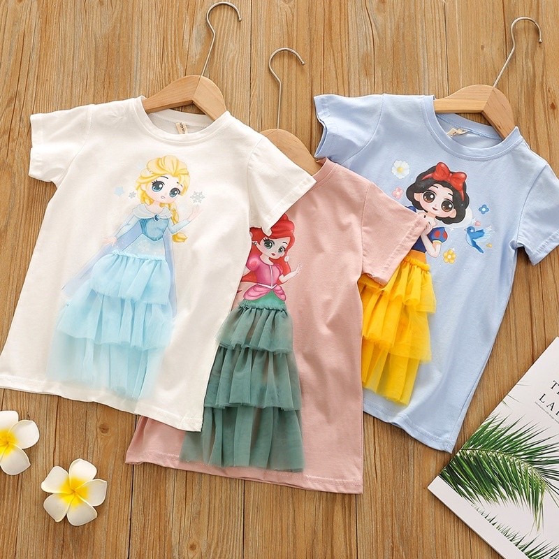 Mini Dress Princess Elsa Snow White Mermaid