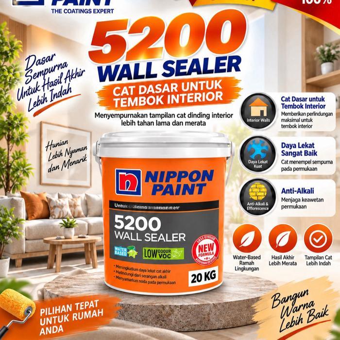 CAT DASAR TEMBOK INTERIOR WALL SEALER 5200 20 KG PUTIH