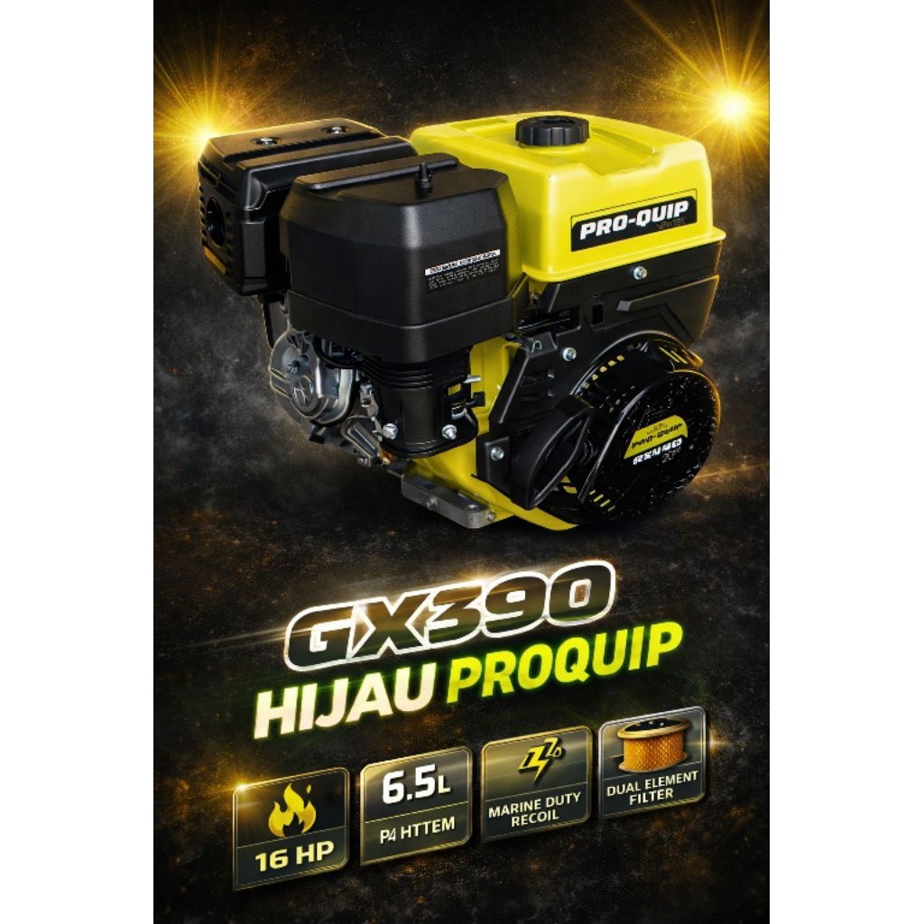 MESIN PENGGERAK GX390 PROQUIP HIJAU/ENGINE GENERAL GX390 PROQUIP HIJAU TERBAIK