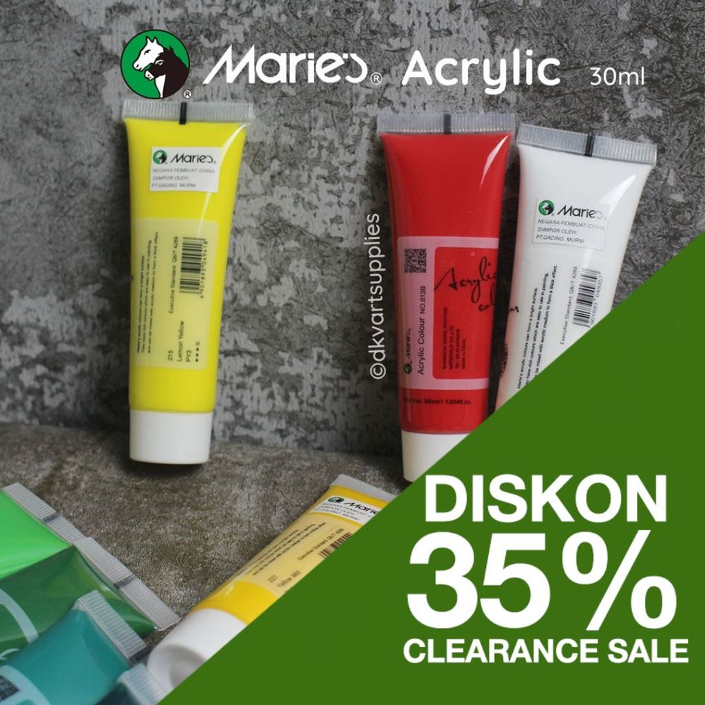 Maries Acrylic Paint / Cat Akrilik Maries 30ml 30 ml