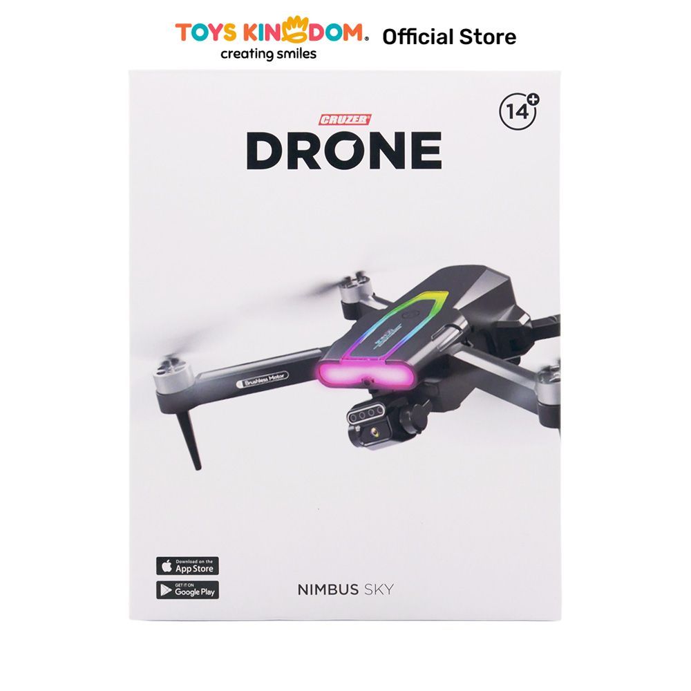 Toys Kingdom Cruzer Drone Nimbus Sky Quadcopter Kamera Udara Mainan Terbang RC