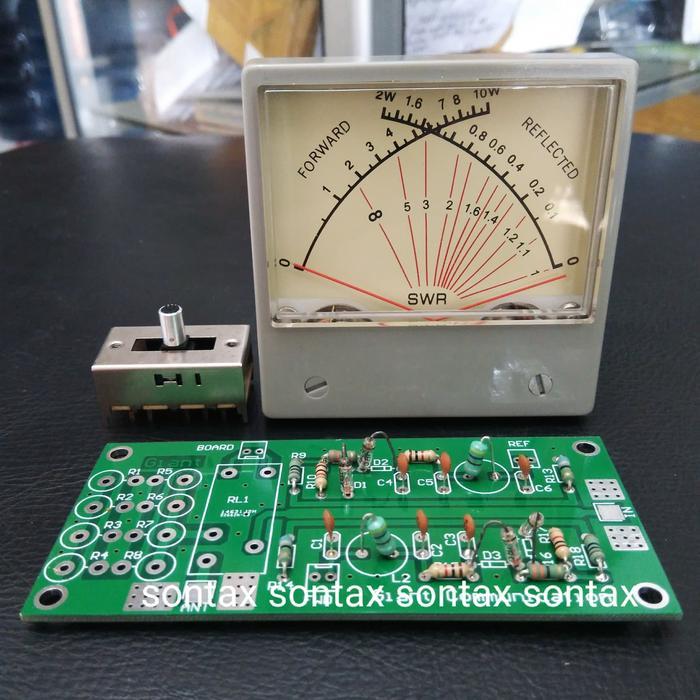 panel vu meter double vswr swr power watt pcb true line coupler vhf fm Big Salle 