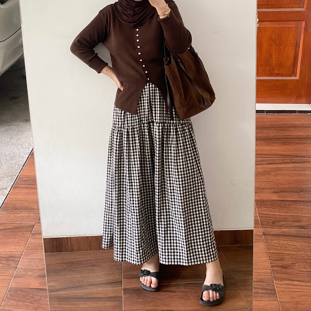 NEVAA.ID | Gingham skirt | Mahara Skirt | rok gingham | rok