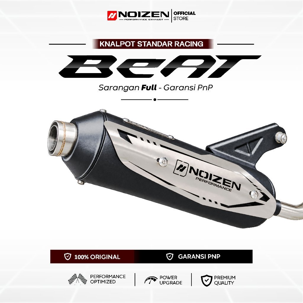 Noizen Exhaust Knalpot Standar Racing Beat Sarangan Full Karbu FI eSP Scoopy Genio Noizen Performanc