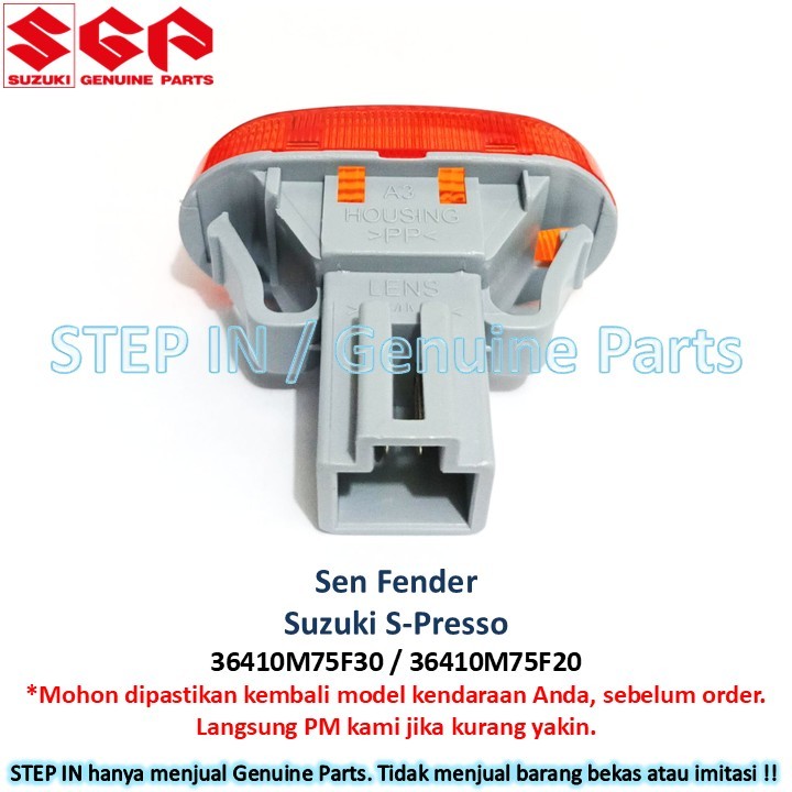 Sen Fender Lampu Sein Body kanan kiri Suzuki S-Presso Spresso SGP reting riting sign lamp ORIGINAL