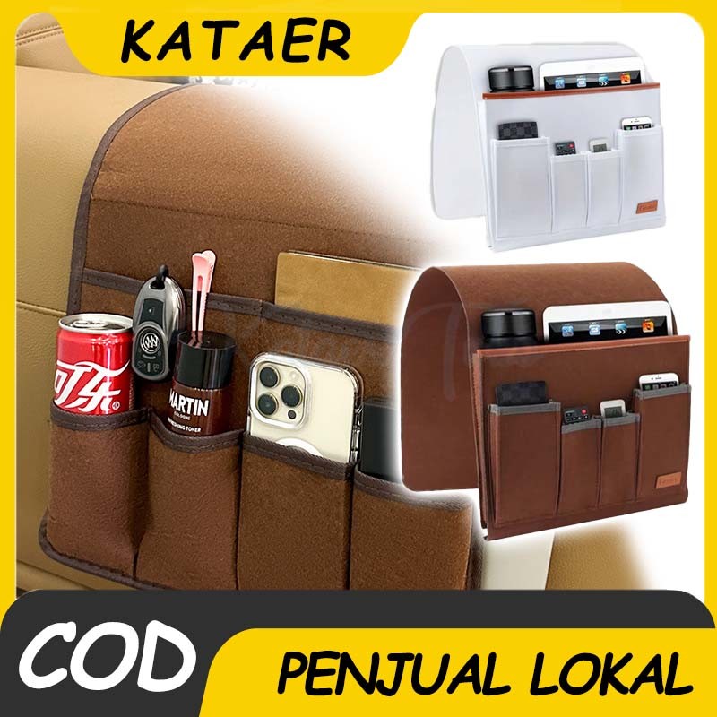 Wadah Remot AC TV Tempat Penyimpanan Remote Tas Bedside Organizer Kantong Penyimpanan Sofa Gantung S