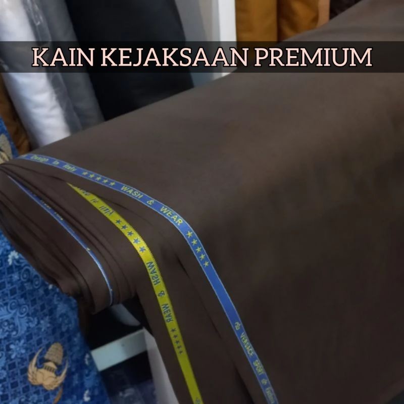 Bahan kain Kejaksaan pdh pdu wool and silk lembut adem