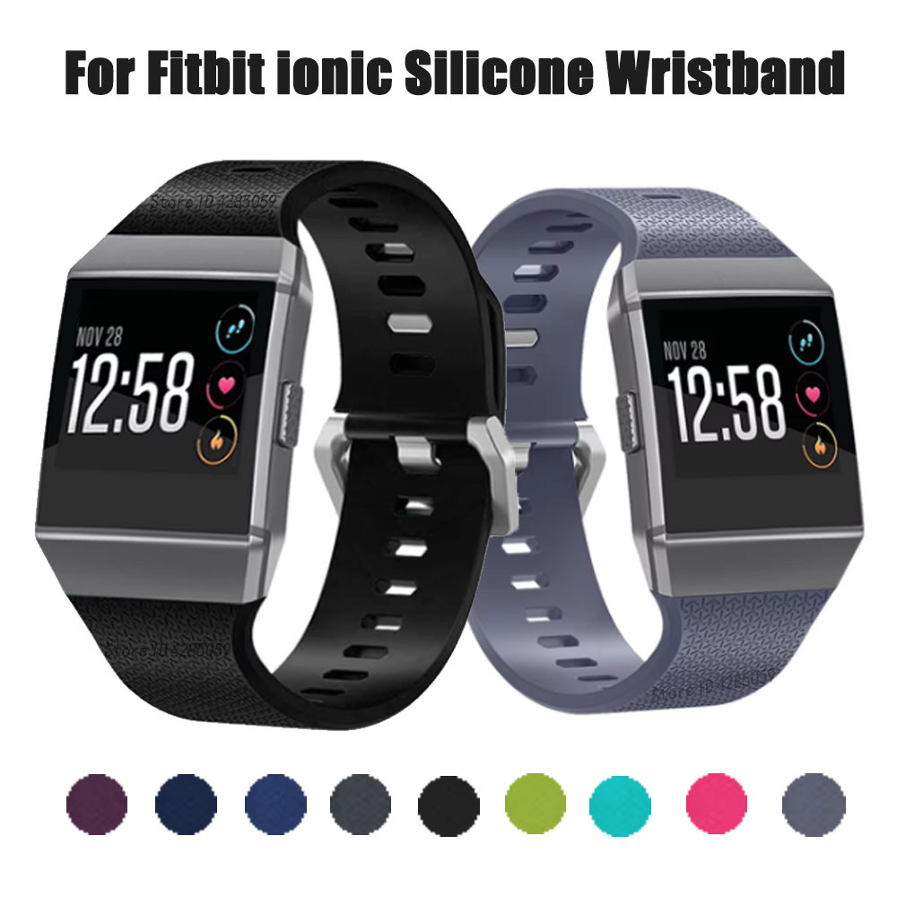 Silicone Watband For Fitbit ionic Smart Wat Bracelet sport bands Replacement Strap For Fitbit ionic 
